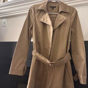 INC Tan Trench Coat with Belt